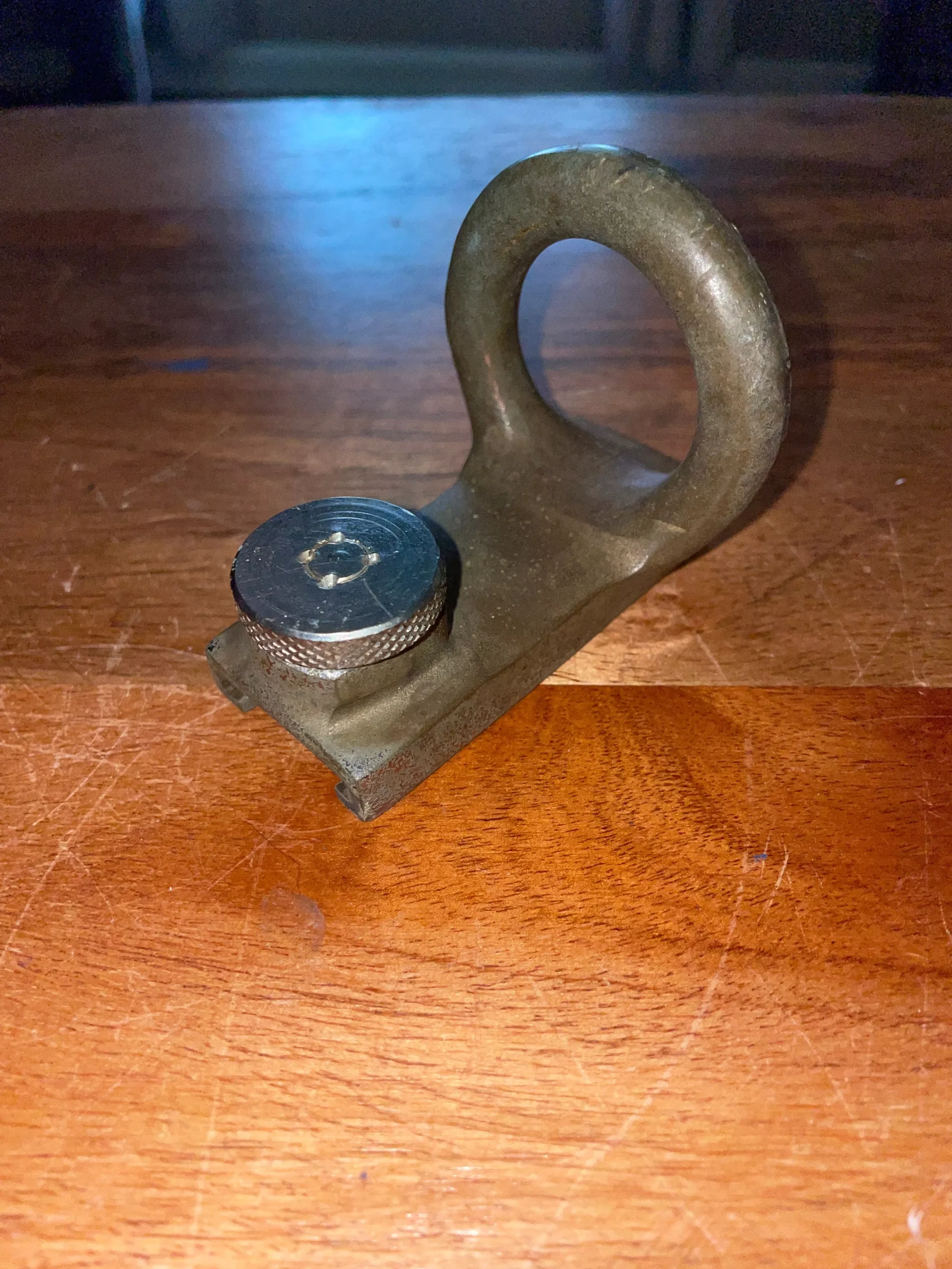 1" Bronze Pull Top Mast Ring / Spinnaker Track Car - 1 3/8” Eye