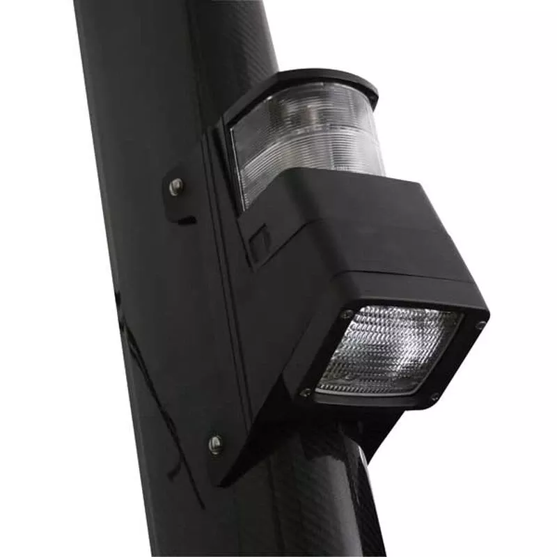 HELLA MARINE 8504 Series Masthead/Floodlight Lamp Halogen Black Housing 12V