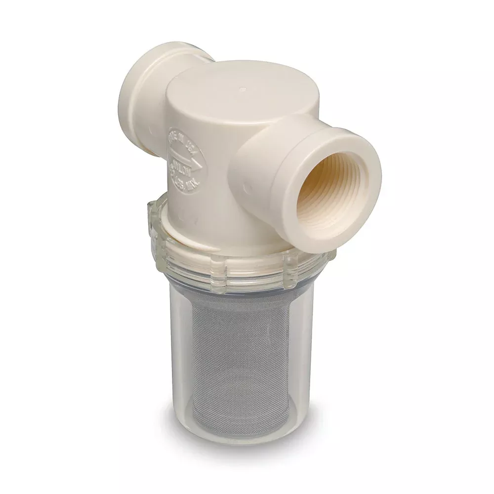 Shurflo by Pentair 1" Raw Water Strainer w/BracketFittings - 50 Mesh [253-321-01]