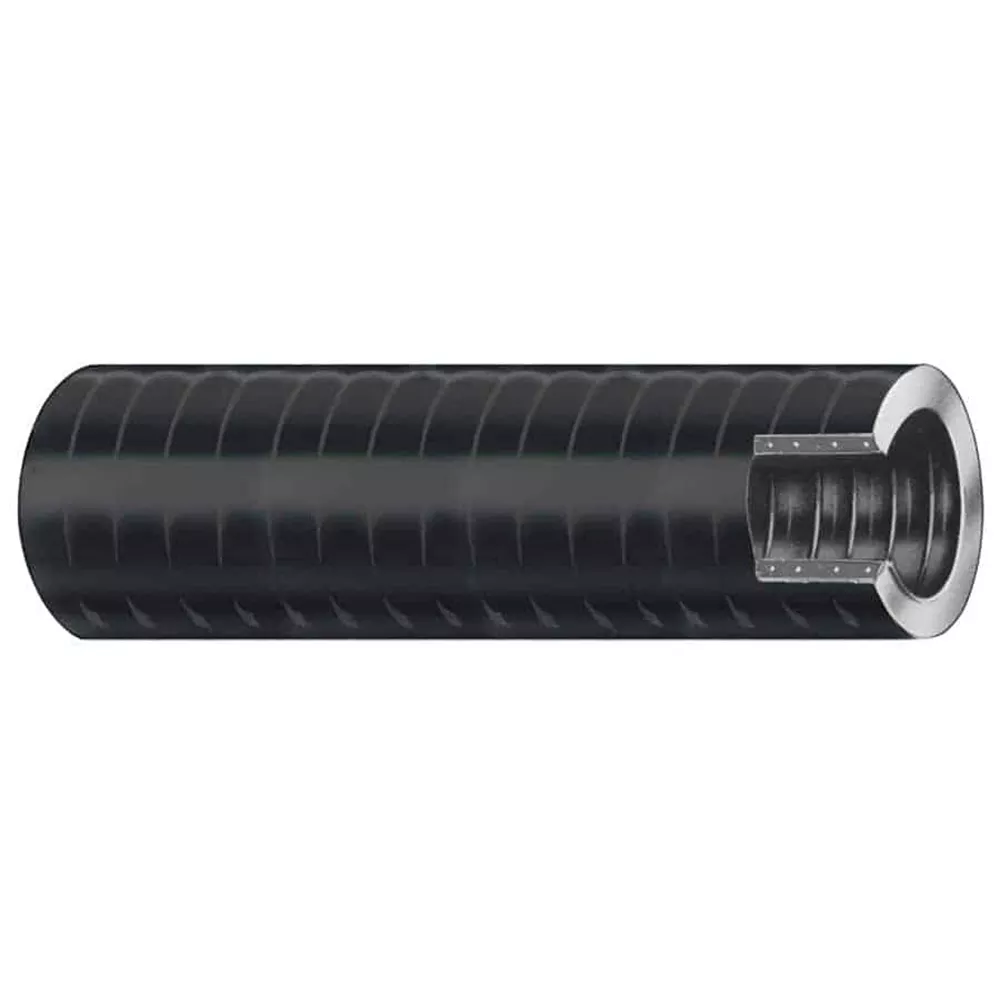 Trident Marine 1-1/8″ VAC XHD Bilge & Live Well Hose – Hard PVC Helix – Black – Sold by the foot