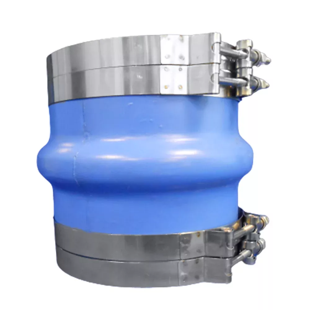 Trident Marine 8″ ID Blue Silicone Molded Wet Exhaust Hump w/4 T-Bolt Clamp