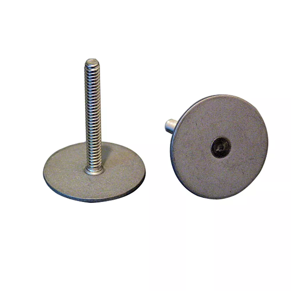 Weld Mount 1.5" Tall Stainless Steel Stud w/#10 x 24 Threads - Qty. 10