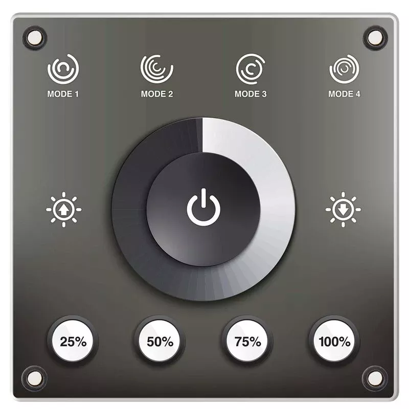 WEST MARINE Helm Mount LED Dimmer Controller, Water Resistant, Touch Sensitive, Multifunction
